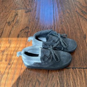 Zara Baby Boy Gray Leather Moccasins (Sz: EU 24, US 8.5)